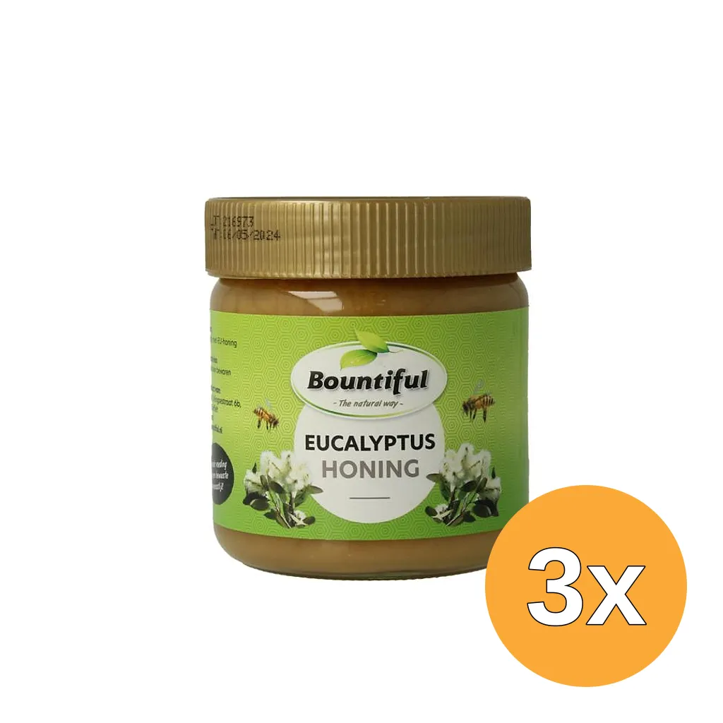 3x Bountiful Eucalyptus Honing (500 gr)