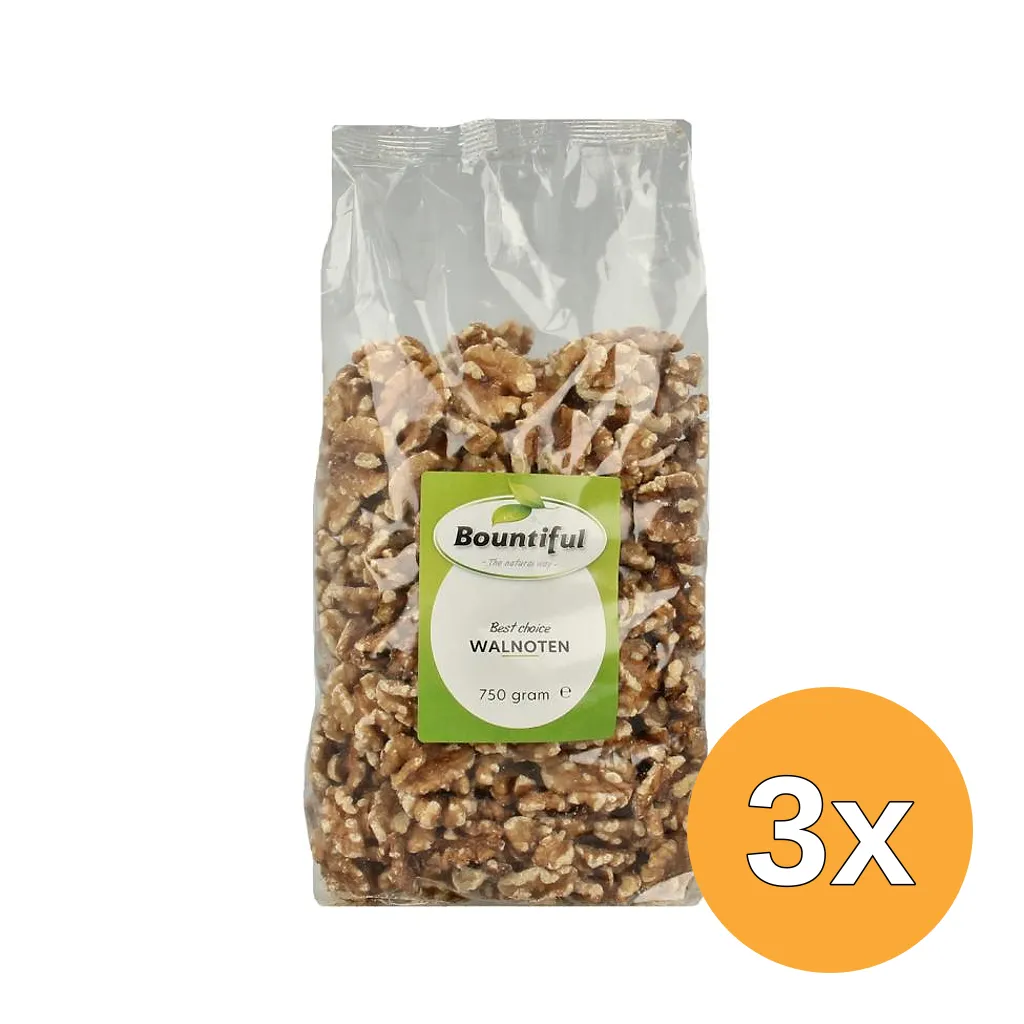 3x Bountiful Walnoten (750 gr)