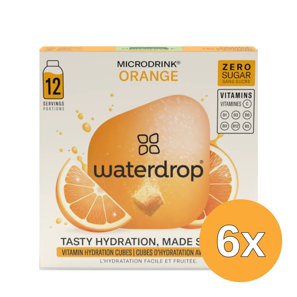 6x Waterdrop Microdrink Summer Orange (12 stuks)