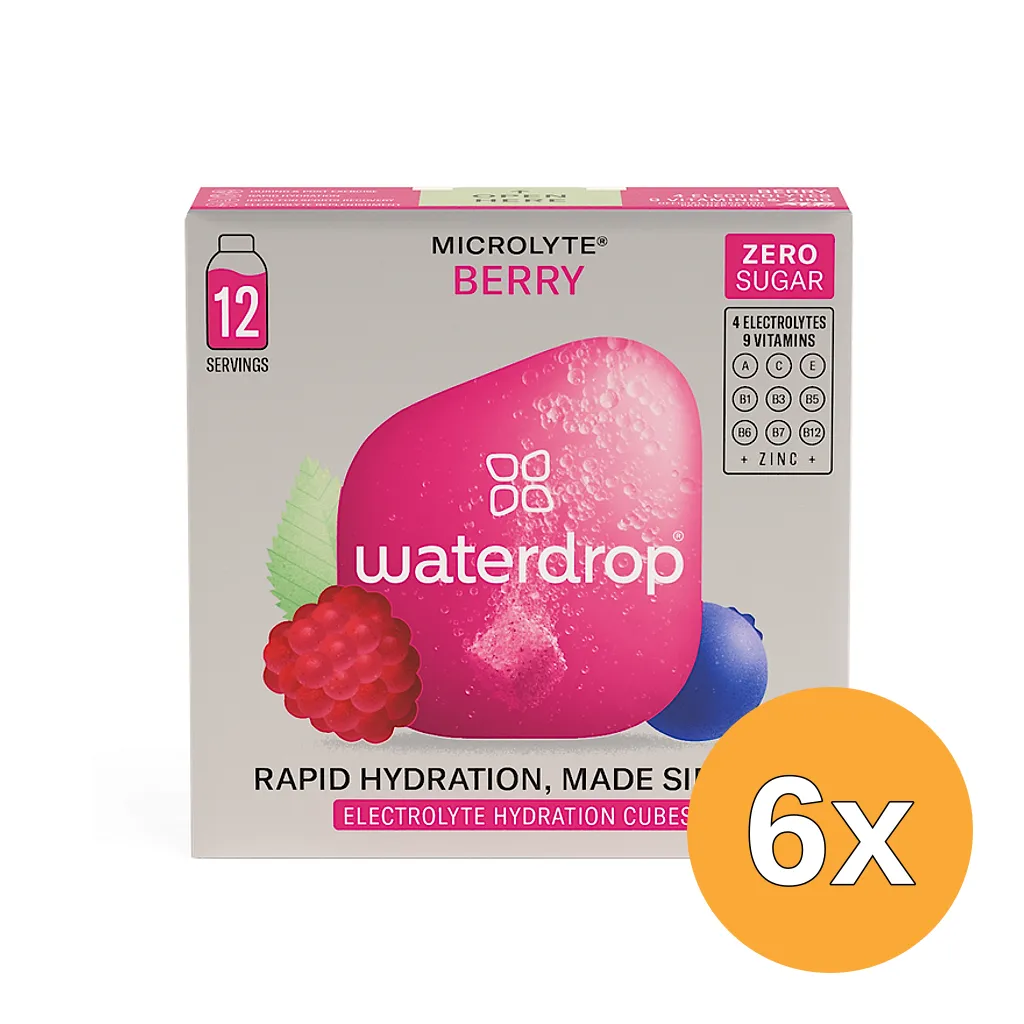 6x Waterdrop Mycrolyte Berry (12 stuks)