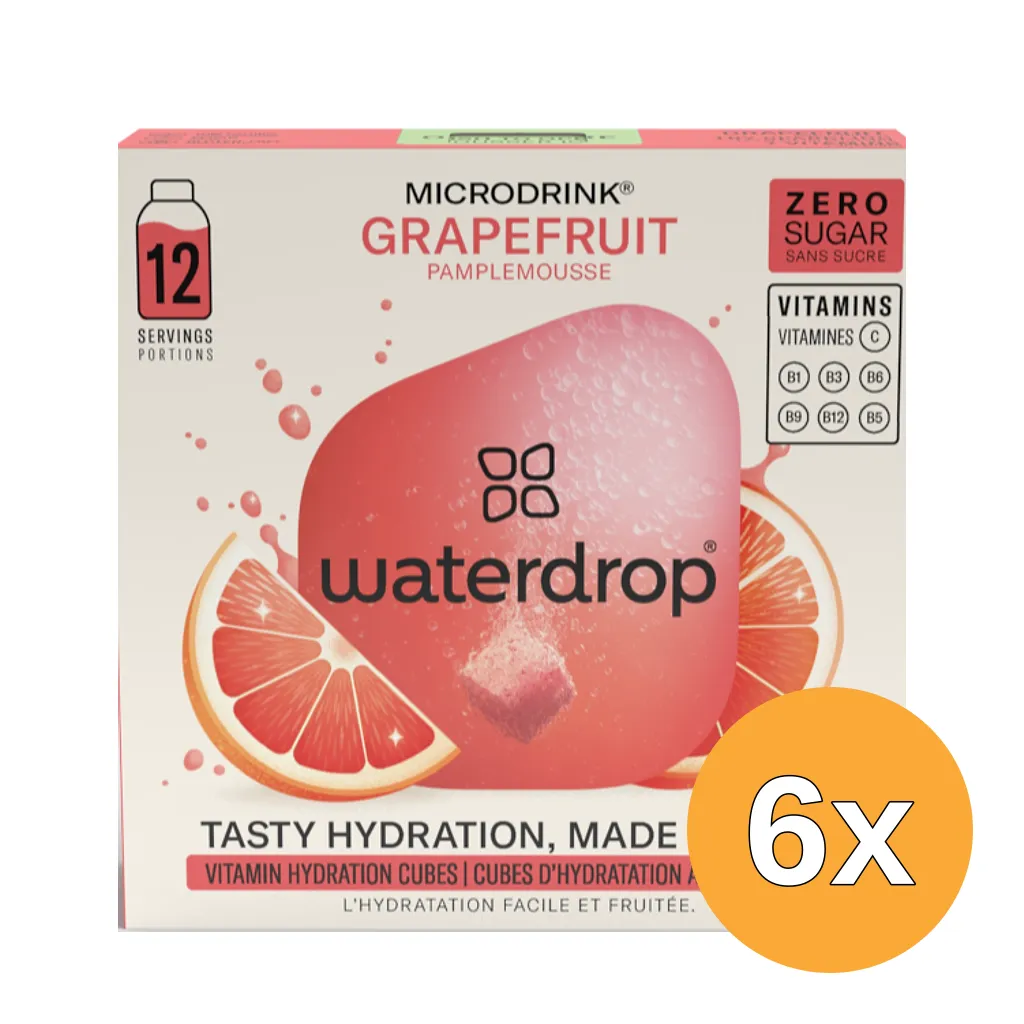 6x Waterdrop Microdrink Summer Grapefruit (12 stuks)