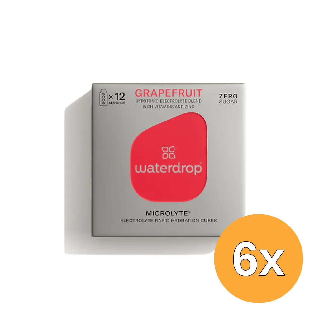 6x Waterdrop Microlyte Bruistabletgrapefruit (12 stuks)