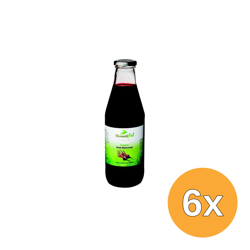 6x Bountiful Rode bietensap bio (750 ml)