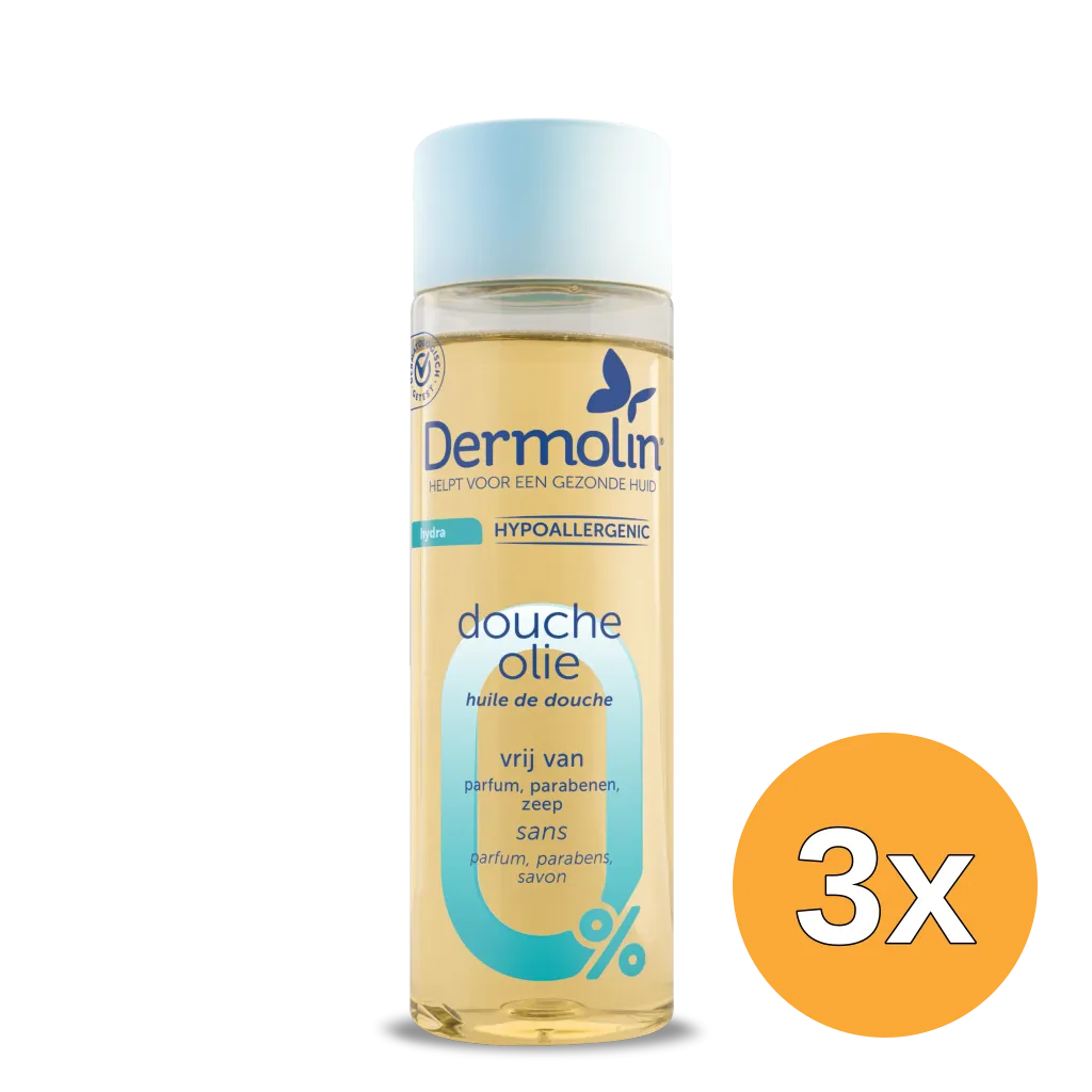 3x Dermolin Doucheolie (200 ml)