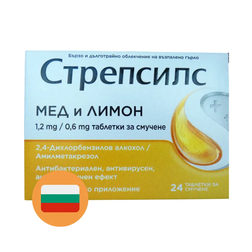 Strepsils Citroen & Honing Zuigtabletten (24 stuks)