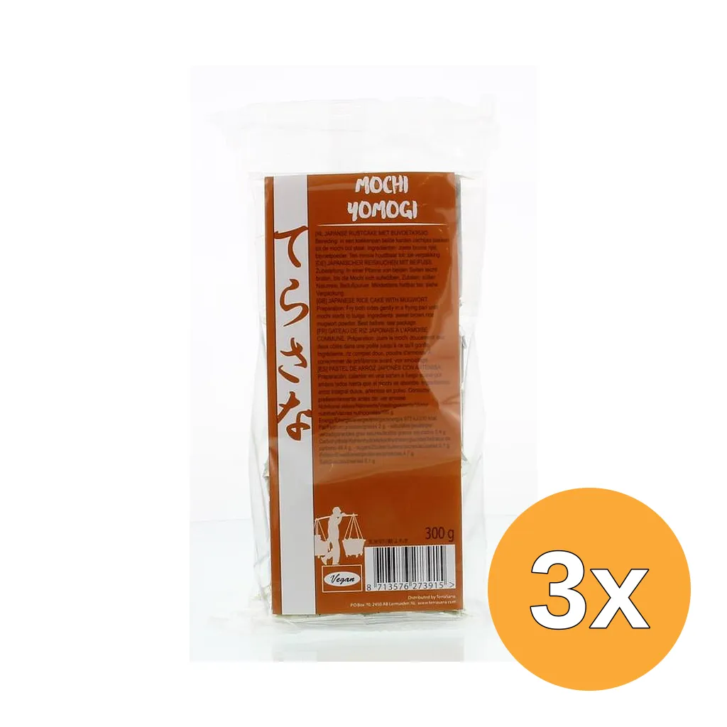 3x Terrasana Genmai Mochi Yomogi (300 gr)