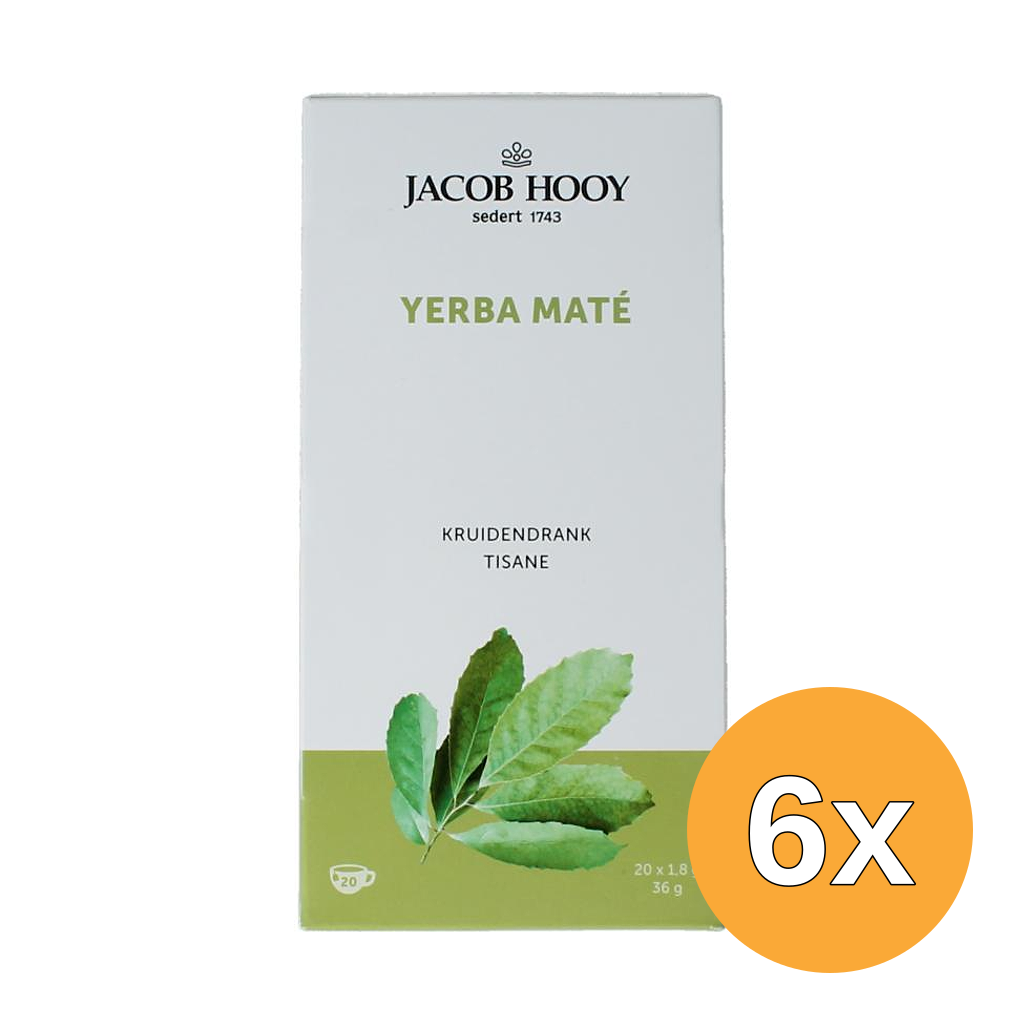 6x Jacob Hooy Yerba Maté (20 zakjes)