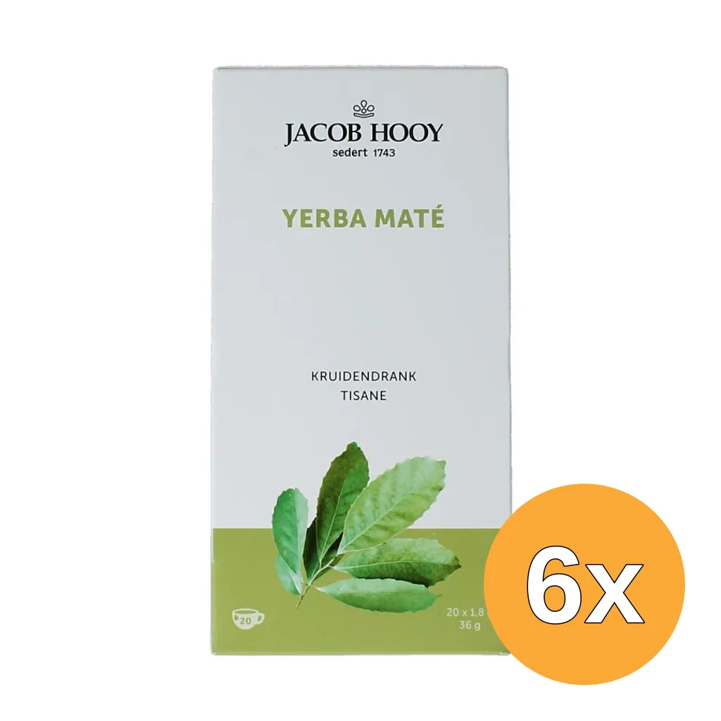 6x Jacob Hooy Yerba Maté (20 zakjes)