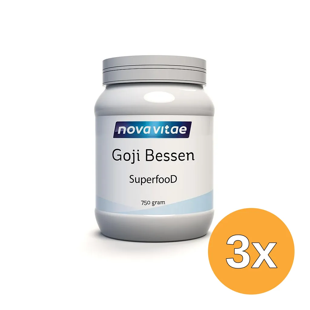 3x Nova Vitae Goji Bessen (750 gr)