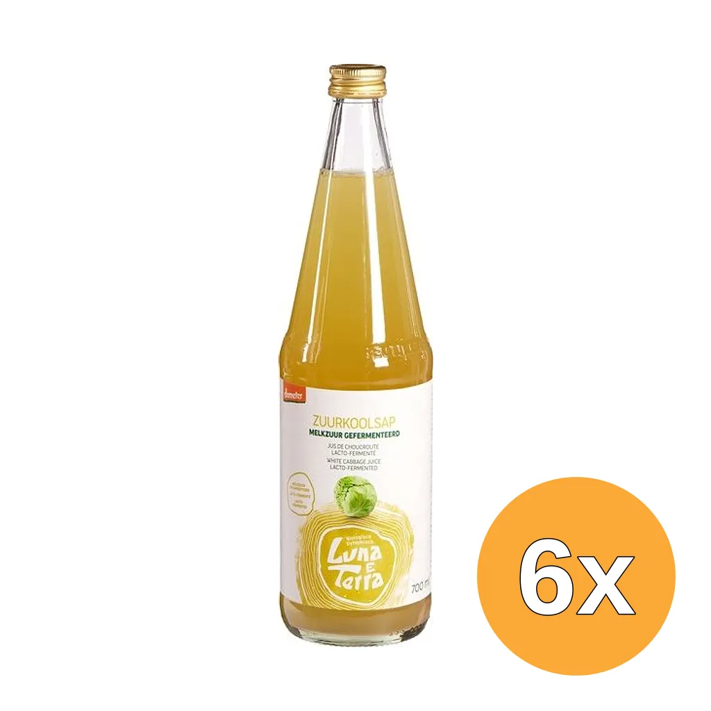6x Luna E Terra Zuurkoolsap Demeter Bio (700 ml)