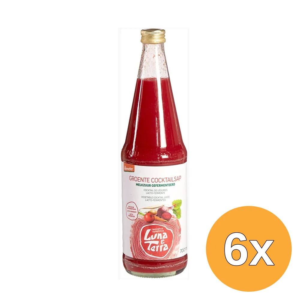 6x Luna e Terragroentecocktail melkzuur (700 ml)