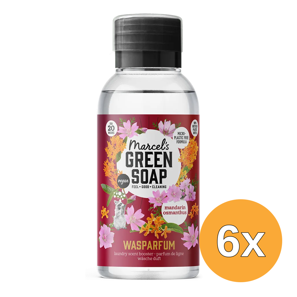 6x Marcel’s Green Soap Wasparfum Mandarijn & Osmanthus (250 ml)