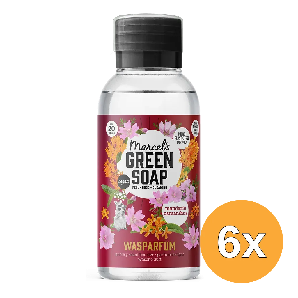 6x Marcel’s Green Soap Wasparfum Mandarijn & Osmanthus (250 ml)