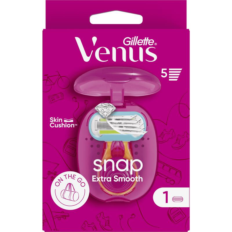 Gillette Woman Scheersysteem Venus Snap Extra Smooth Pink (1 stuk)