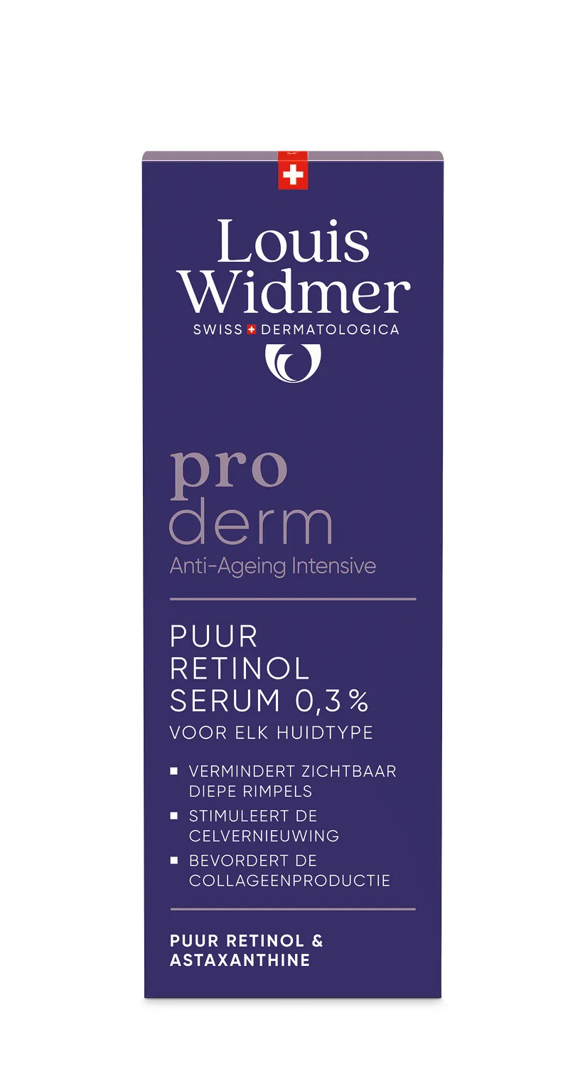 Louis Widmer Proderm Puur Retinol Serum 0,3% Licht Geparfumeerd (30 ml)