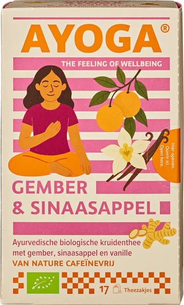 Ayoga Kruidenthee Gember Sinaasappel (34 gr)