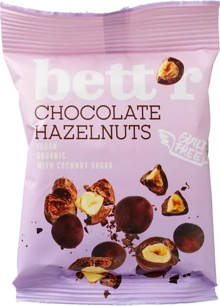Bett'r Chocolade Hazelnoten (40 gr)