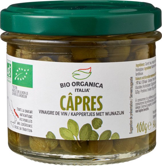 Bio Organica Italia Kappertjes in Azijn (100 gr)