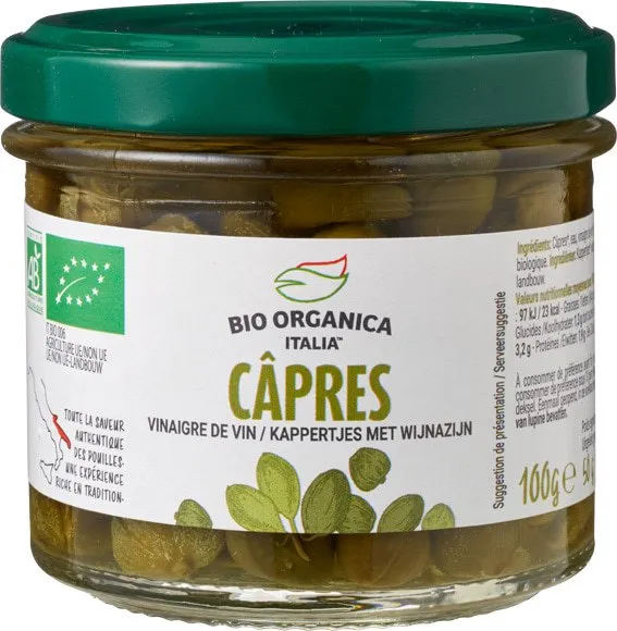 Bio Organica Italia Kappertjes in Azijn (100 gr)