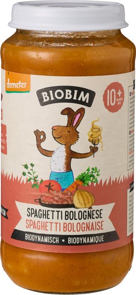 Biobim Groentehapje Pasta Bolognese 10+ Mnd (250 gr)