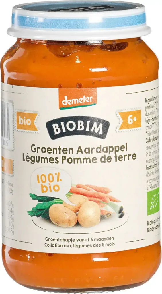Biobim Groentehapje Aardappel Wortel (stamppot) 6+ Maanden (190 gr)