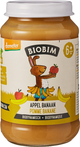 Biobim Fruithapje Appel Banaan 6+ Mnd (190 gr)