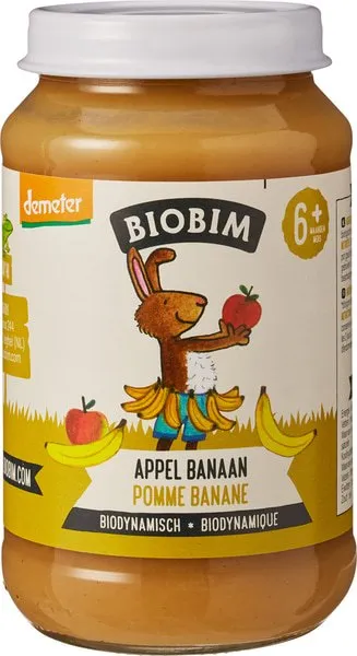 Biobim Fruithapje Appel Banaan 6+ Mnd (190 gr)