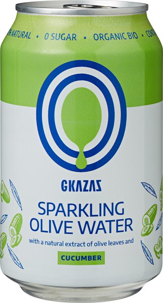 Gkazas Bruisend Olijf Water Komkommer (330 ml)