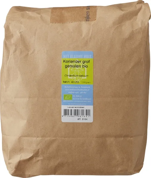 Het Blauwe Huis Korianderzaad Grof Gemalen (1000 gr)