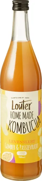 Louter Kombucha Gember Passievrucht (700 ml)
