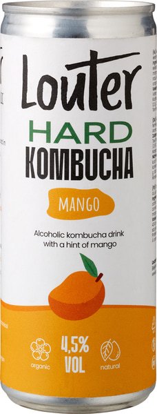 Louter Hard Kombucha Mango (250 ml)