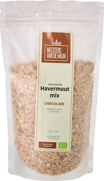 Meesters van De Halm Havermoutmix Chocolade (350 gr)