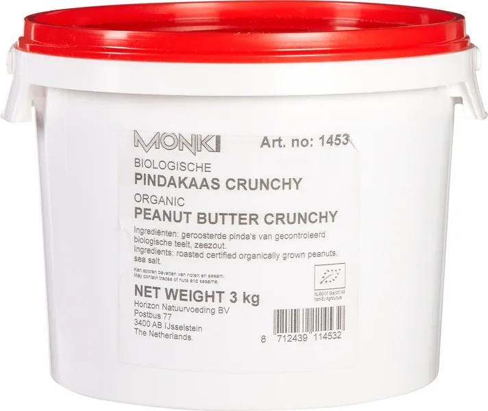 Monki Pindakaas Crunchy (3000 gr)