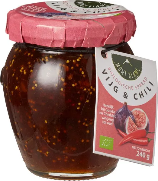 Mont Blanc Vruchtenspread Vijg Chili (240 gr)