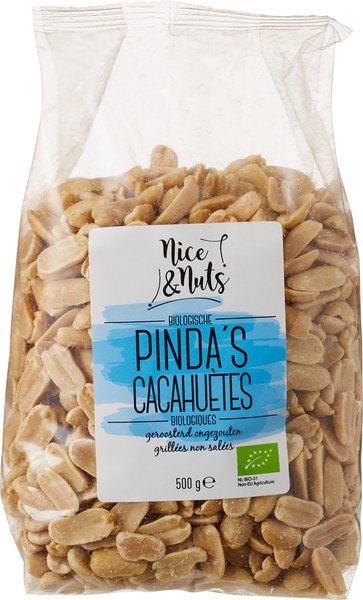 Nice & Nuts Pinda's Geroosterd Ongezouten (500 gr)