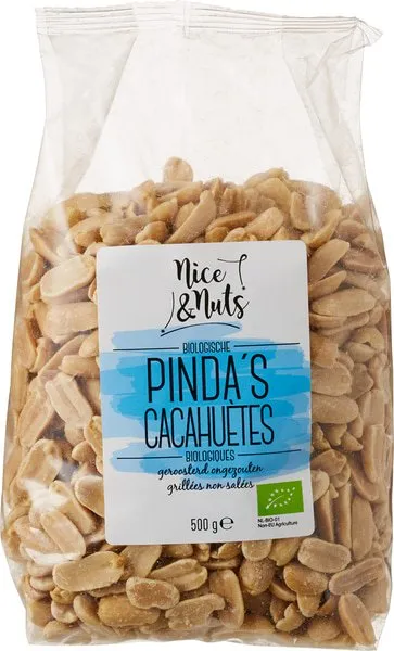 Nice & Nuts Pinda's Geroosterd Ongezouten (500 gr)