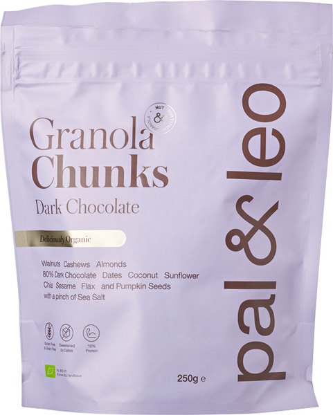 Pal & Leo Granola Pure Chocolade (250 gr)
