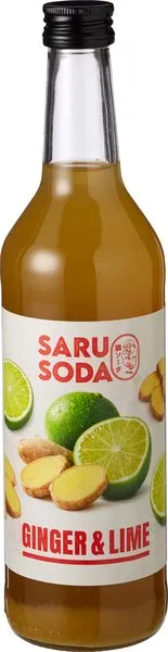 Saru Soda Siroop Gember Limoen (500 ml)