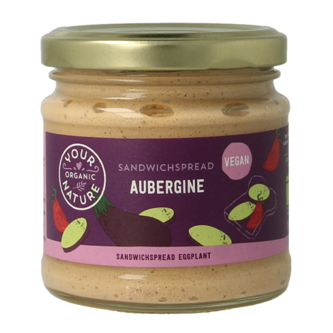 Your Organic Nature Sandwichspread Aubergine (180 gr)