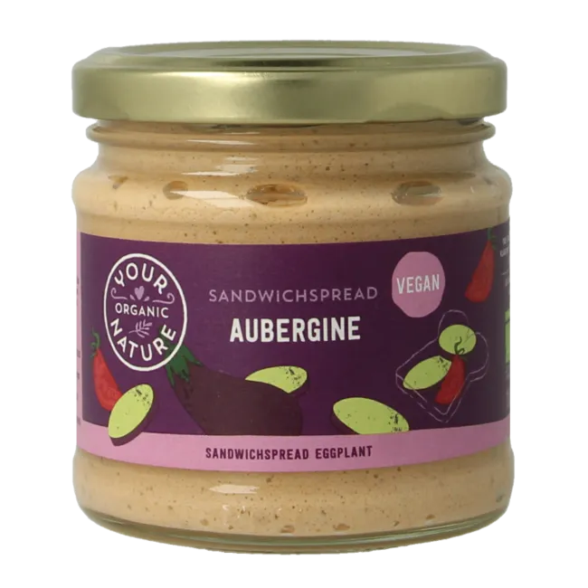 Your Organic Nature Sandwichspread Aubergine (180 gr)