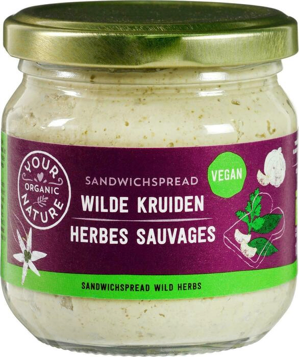 Your Organic Nature Sandwichspread Wilde Kruiden (180 gr)