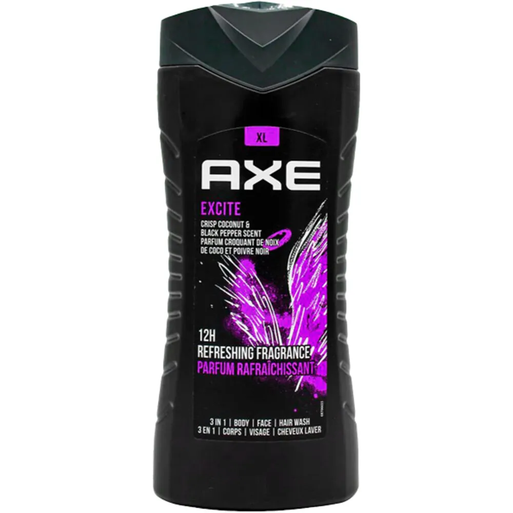 Axe 3in1 Douchegel Excite (400 ml)