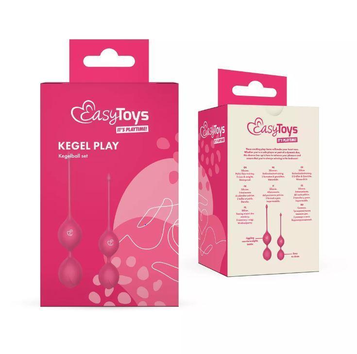 Easytoys Kegel Play Kegelballen Roze (2 stuks)