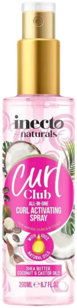 Inecto Curl Club Activating Spray Shea Butter Coconut Castor Oil (200 ml)