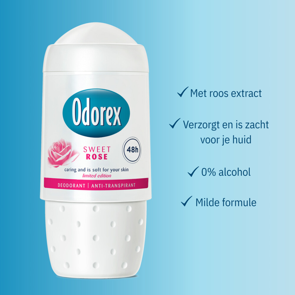 Odorex Deodorant Roller Sweet Rose (50 ml)