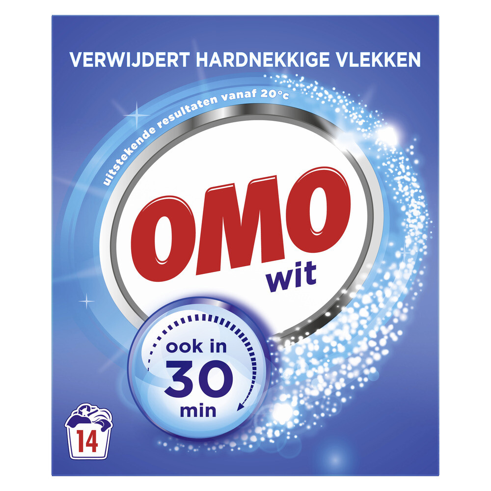 Omo Waspoeder Wit 14 Wasbeurten (798 gr)