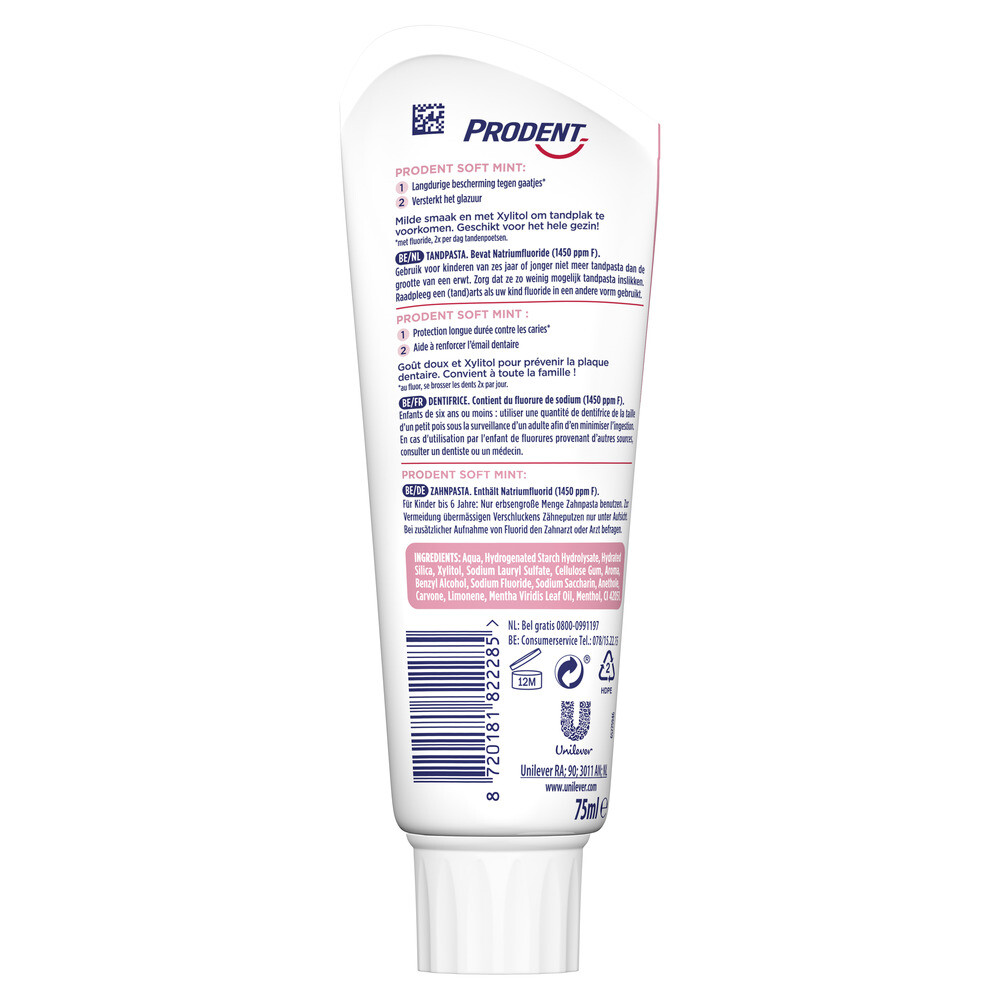 Prodent Tandpasta Soft Mint (75 ml)