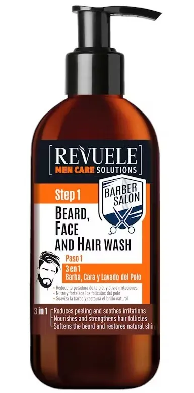 Revuele Men Care 3-in-1 Beard Face & Hair Wash (300 ml)