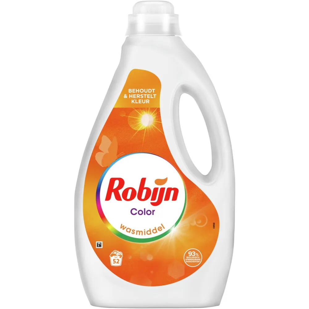 Robijn Vloeibaar Wasmiddel Color 52 Wasbeurten (2600 ml)