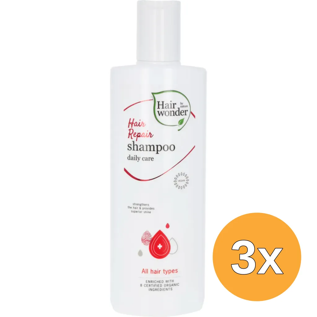 3x Hairwonder Hair repair shampoo (300 ml)